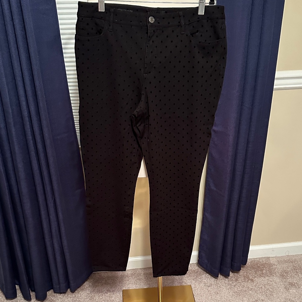 Black Polka Dot Women's SoHo 5 Pocket Jegging